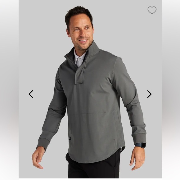 BYLT Basics Elite + Fairway Pullover Quarter Zip Charcoal Large - Picture 5 of 13